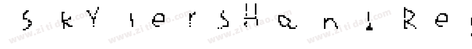 SkylersHand Regular字体转换
